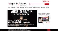 Desktop Screenshot of genovateatro.it